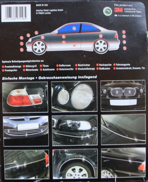 3M Automotive Tapes Monza "Chrome Detail Styling" Chromtrim 1990 in original box (6465)